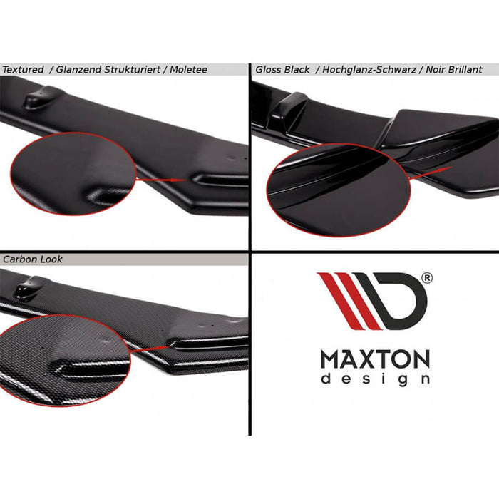 Maxton Design Front Splitter finish options on the Audi S1