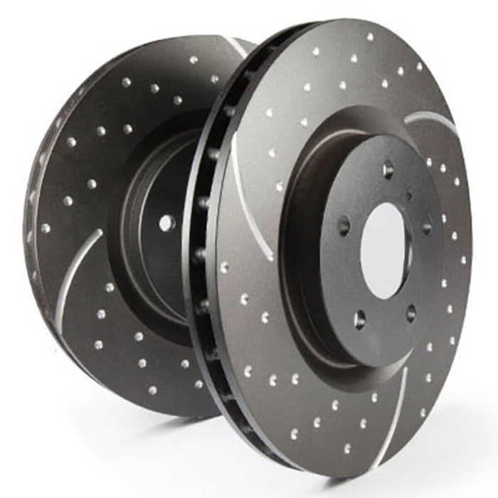 EBC Slotted And Dimpled Sport Rear Brake Discs for the Ford Focus RS Mk3