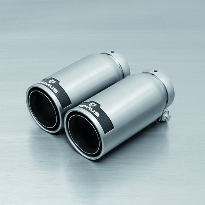 Remus Exhausts Silver with Carbon Stripe Tips