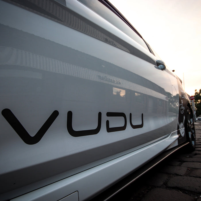VUDU Branded Rear Quarter Wrap Car Decal
