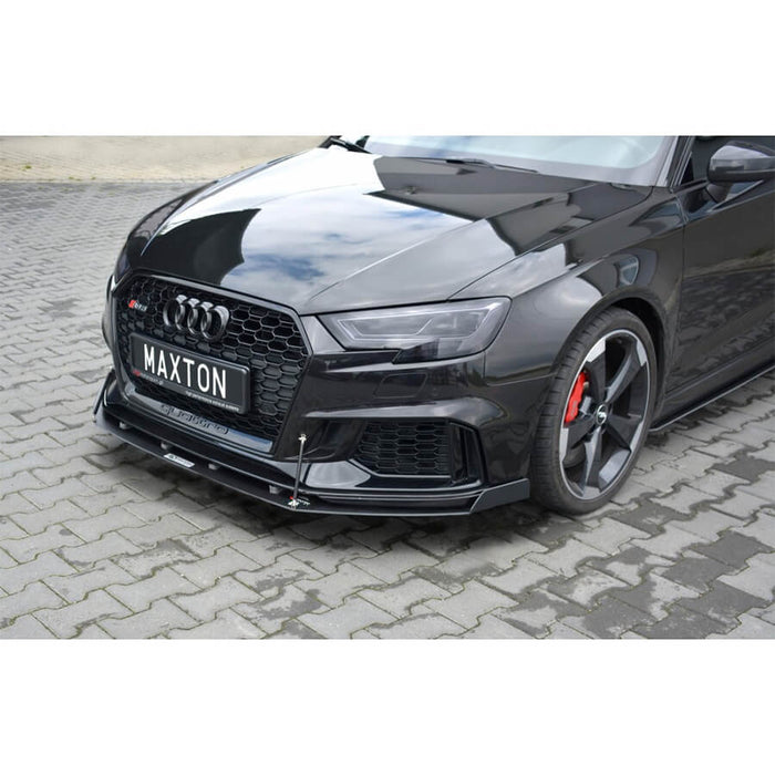 Maxton Design Front Racing Splitter V.2 for the Audi RS3 8V Facelift Sportback (2017-)
