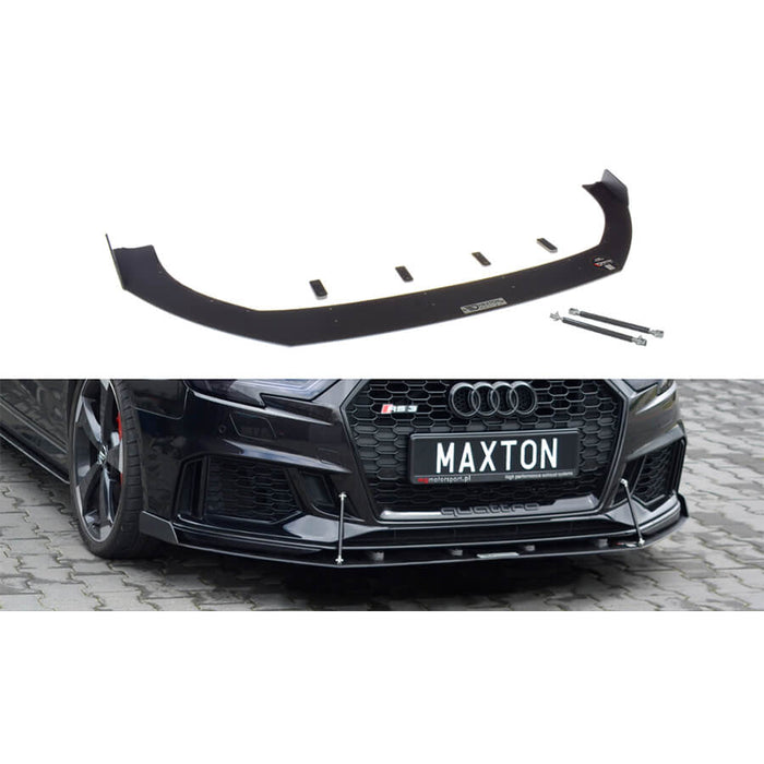 Maxton Design Front Racing Splitter V.2 for the Audi RS3 8V Facelift Sportback (2017-)