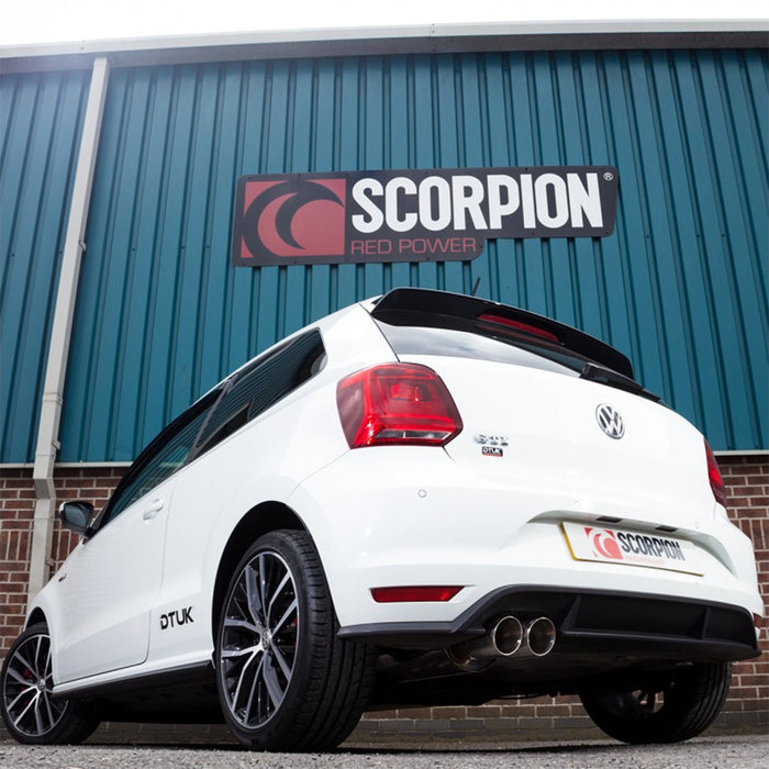 Scorpion Exhausts Non-Resonated Cat Back - Volkswagen Polo GTI