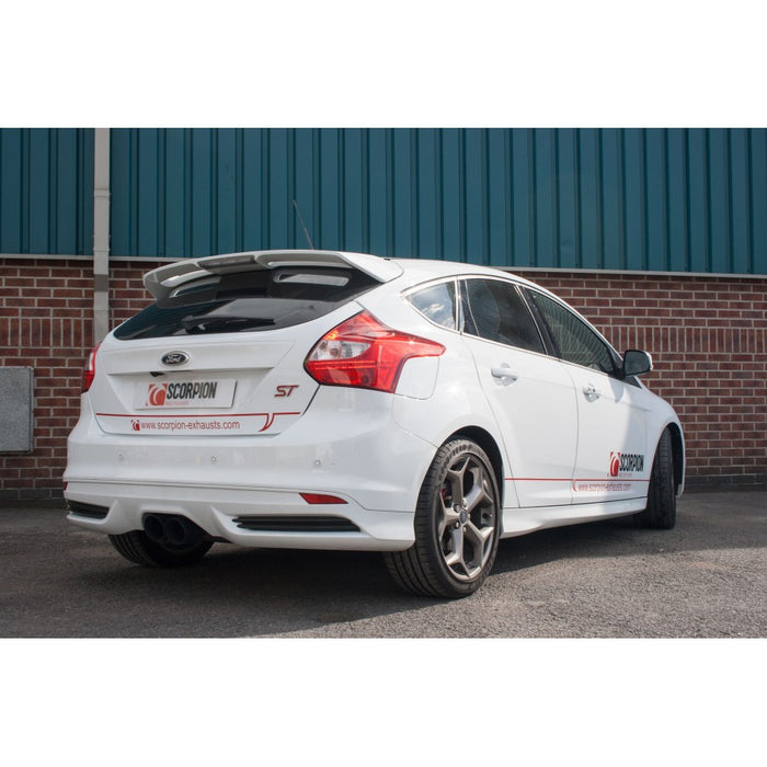 Scorpion Exhausts Resonated Cat Back - Black - Ford Focus ST Mk3