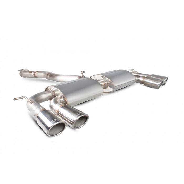 Scorpion Exhausts Non Resonated Cat Back Exhaust System For The VW Golf R Mk7 With Monaco Tips