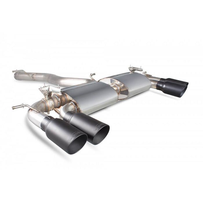 Scorpion Exhausts Non Resonated and Non Valved Cat Back Exhaust System For The VW Golf R Mk7 With Daytona Ceramic Tips